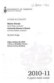Choirs in concert : my spirit sings