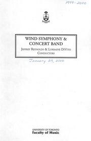 Wind symphony and concert band