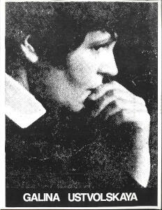 Galina Ustvolskaya : [flyer]