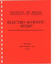 Electro-acoustic music