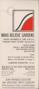 Make-believe gardens : [flyer]