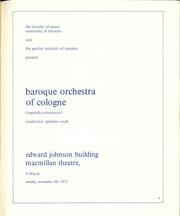 Baroque orchestra of Cologne