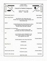 Concert by student composers