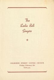 The Leslie Bell Singers : Colborne Street United Church