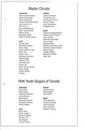 Tallis to Tavener : Master Chorale and Viva! Youth Singers