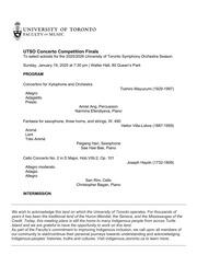 UTSO concerto competition finals