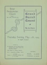Grand sacred concert by the choir : Bonar Presbyterian Church : [program]