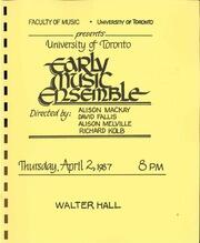 University of Toronto Early Music Ensemble
