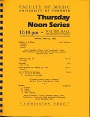 [Student chamber ensembles]