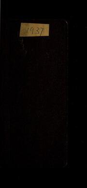 [Daybook : 1937]
