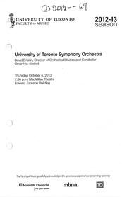University of Toronto symphony orchestra