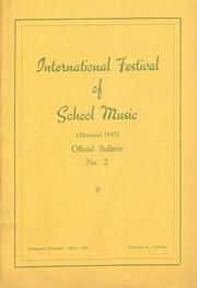 International festival of school music : Montreal