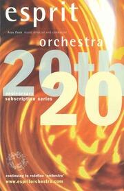 20th anniversary subscription series : [concert season brochure]