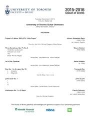 University of Toronto guitar orchestra