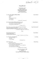 Song recital