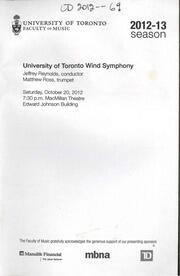 University of Toronto wind symphony
