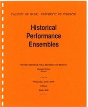 Entertainment for a Renaissance prince