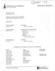 University of Toronto concert orchestra