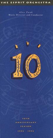 Tenth anniversary season : [concert season brochure]