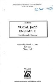 Jazz series : vocal jazz ensemble