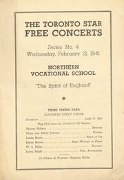 The Toronto Star free concerts : The spirit of England