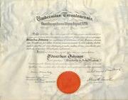 Honorary doctor of music from the University of Toronto : certificate