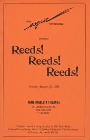 Reeds! Reeds! Reeds! : [program]
