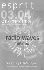 Radio waves (matinee) : [program]