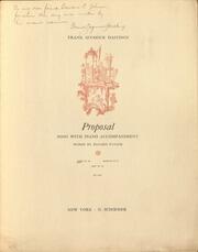 Proposal / Frank Seymour Hastings
