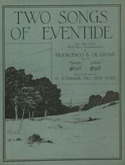 Twilight : op. 16, no. 1 / Francesco B. De Leone