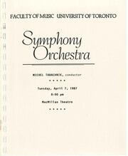 University of Toronto Symphony Orchestra