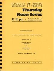 The eternal earth : a special screening of the Rhombus Media film
