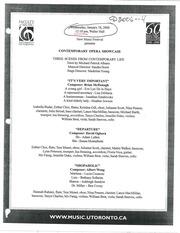 New Music Festival presents : Contemporary opera showcase