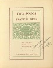 For you and me / Frank H. Grey