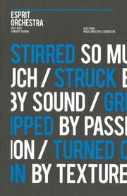 Esprit Orchestra : [concert season brochure]