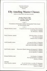 Elly Ameling master classes