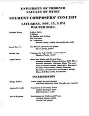 Student composers' concert
