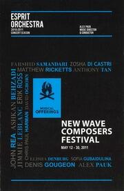New wave composers festival : [flyer]