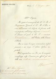 Cavaliere dell'Ordine della Corona d'Italia = Knight of the Order of the Crown of Italy : certificate