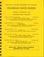 Chamber music concert