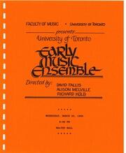University of Toronto Early Music Ensemble