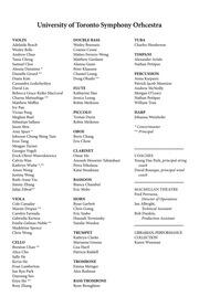 University of Toronto symphony orchestra