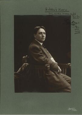 Autographed photograph of unidentified man