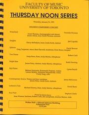 Student composers' concert