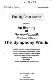 An evening of Harmoniemusik