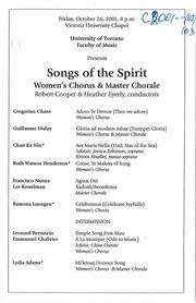 Songs of the spirit