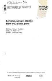 Monday evening concerts : Fete Galante : French songs and piano works