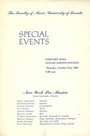 New York Pro Musica : Music of Burgundy, Flanders and Spain