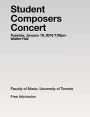 Student composers concert