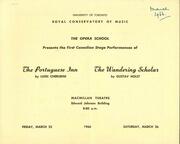 The Portuguese inn ; The wandering scholar